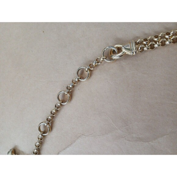 Vintage 90s Womens Gold Tone Metal Chain Link Belt Hip Waist Small 36" - Picture 3 of 5